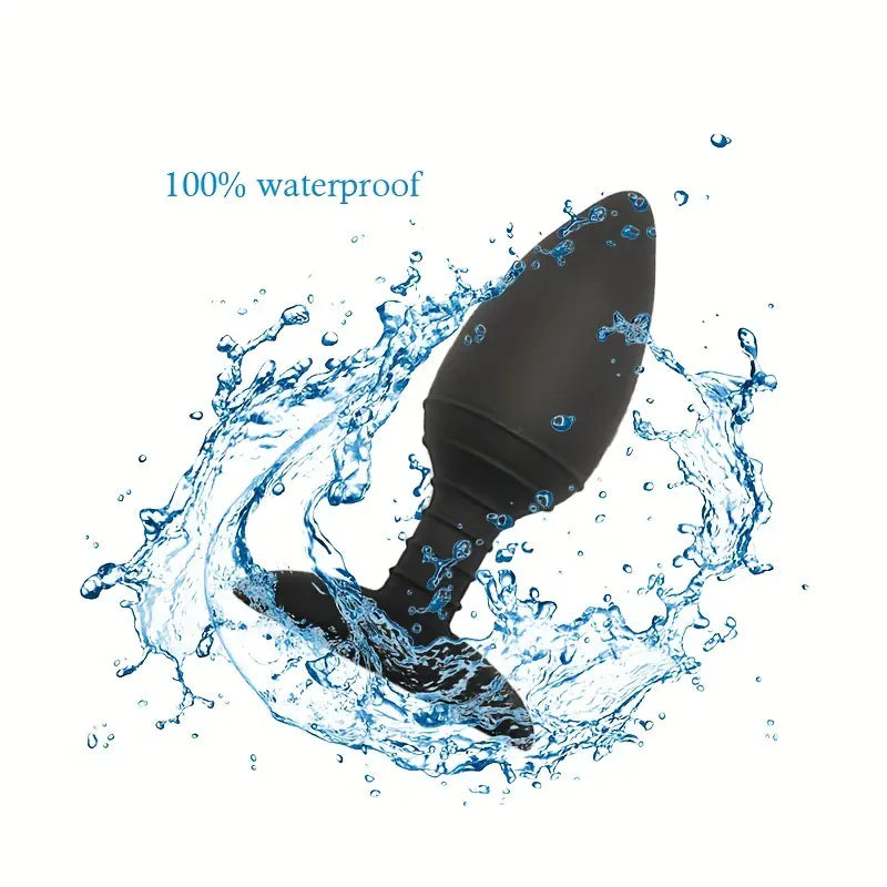 USB Rechargeable Heated Vibrating Anal Plug for Women